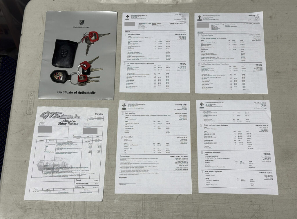 1971 Porsche 911 T Targa Numbers Matching 5-Speed Manual COA $75k