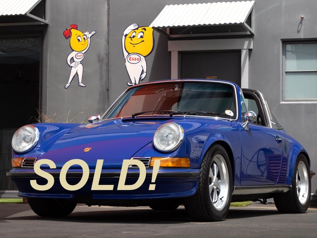 1973 Porsche 911 T (MFI) Targa Engine Built to 2.7 RS Spec Rare Oxford/Dalmatian Blue Numbers Matching Real RS Flares